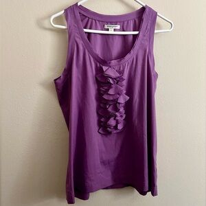 Banana Republic Purple Ruffle Tank